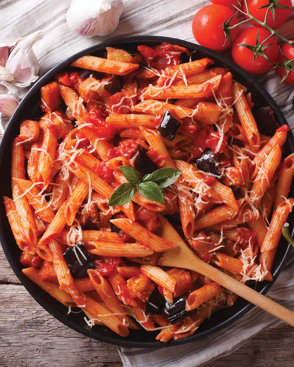 Cheesy Baked Penne with Roasted Pepper Sauce